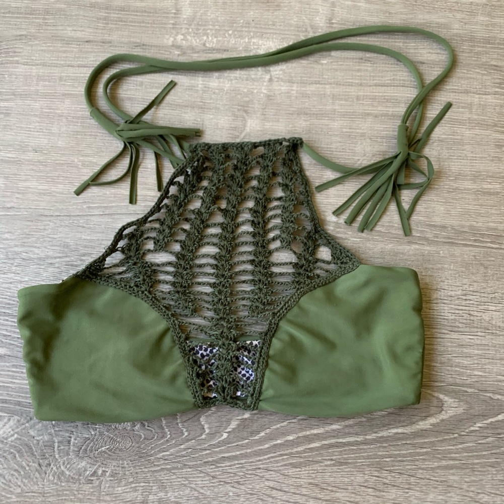 Acacia swimwear Panama green top